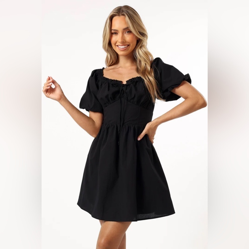 New with tags petal & pup jazz mini dress in black